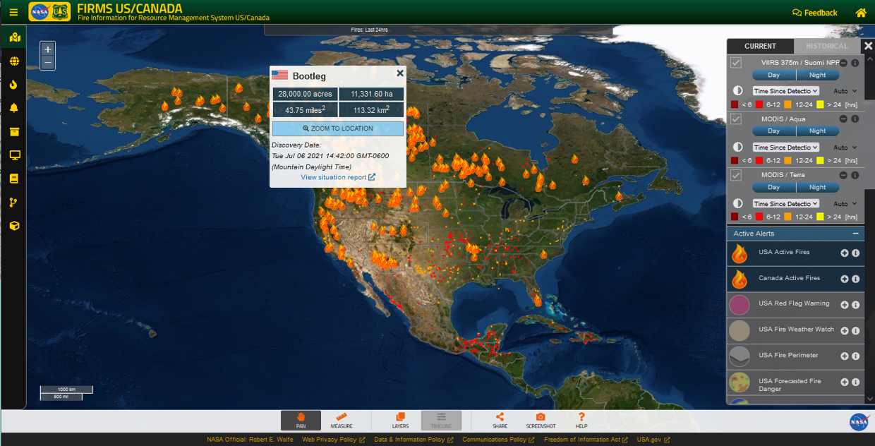 Christoph Kappes on Twitter: &quot;FIRMS Fire Map allows you to interactively  browse the full archive of global active fire detections (@NASA )  https://t.co/03Wy4Ee2rd https://t.co/jUf48SBT09&quot; / Twitter